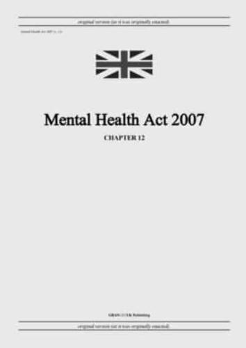 Mental Health Act 2007 (c. 12)