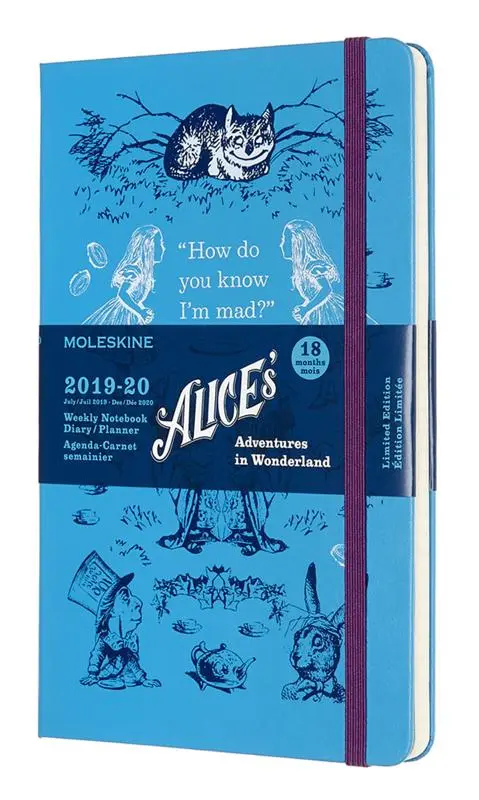 Moleskine Alice's Adventures in Wonderland Limited Edition 18-month Large  Weekly Planner - Blue : : 8053853600196 : Blackwell's