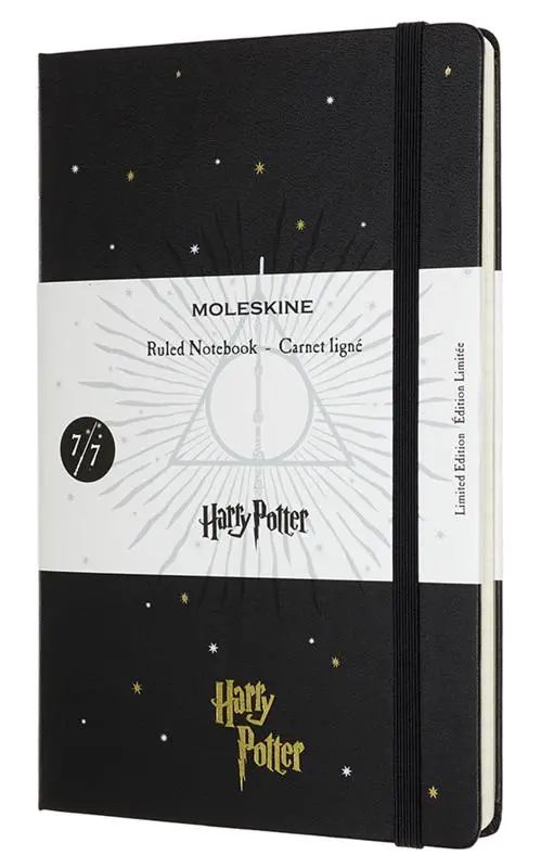 Moleskine Harry Potter Limited Edition Large Ruled Hard cover Notebook -  Deathly Hallows : : 8053853604002 : Blackwell's