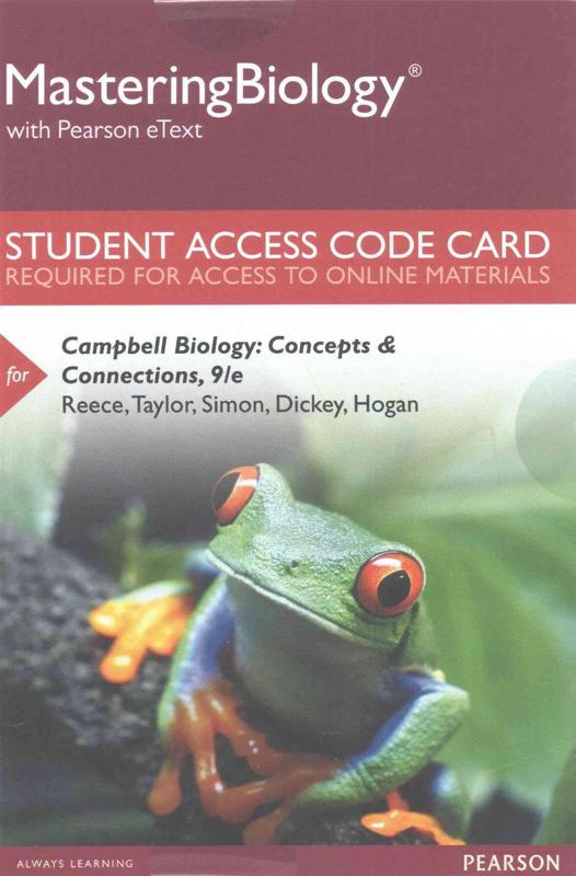 Mastering Biology With Pearson Etext -- Standalone Access Card -- For Campbell Biology