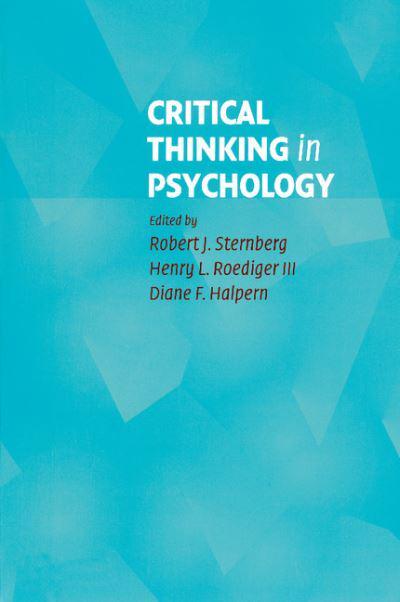 critical thinking for psychology a student guide