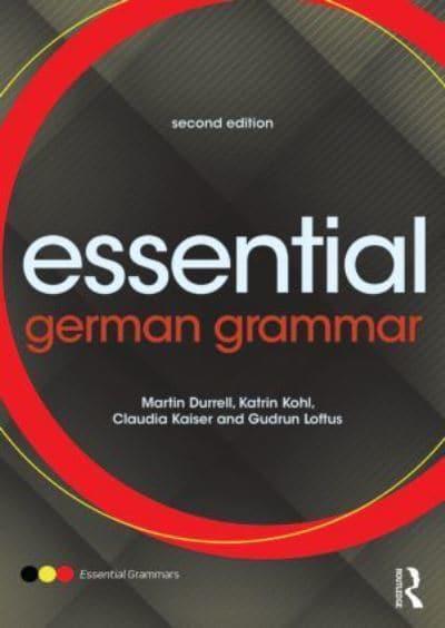 Essential German Grammar : Martin Durrell, : 9781138785816 : Blackwell's