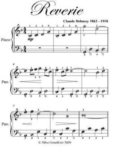 Reverie Easiest Piano Sheet Music : Claude Debussy (author) : 9781312257658  : Blackwell's