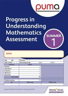 PUMA Test 1, Summer PK10 (Progress in Understanding Mathematics Assessment)  : Caroline Cooke : 9781471806070 : Blackwell's