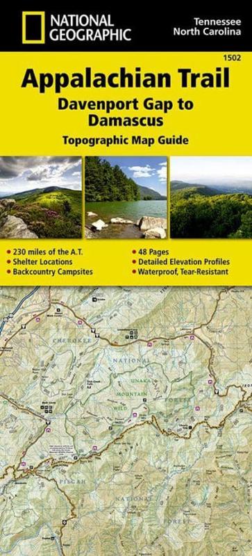 National Geographic Appalachian Trail Appalachian Trail, Davenport Gap To Damascus, North Carolina, Tennessee : National  Geographic Maps - Trails Illustrated (Cor) : 9781597756396 : Blackwell's