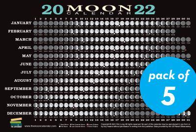 December Moon Calendar 2022 2022 Moon Calendar Card (5 Pack) : Kim Long : 9781615197842 : Blackwell's
