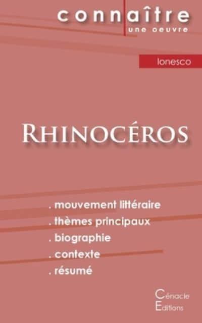 Rhinocéros de Ionesco Profil d'une oeuvre 