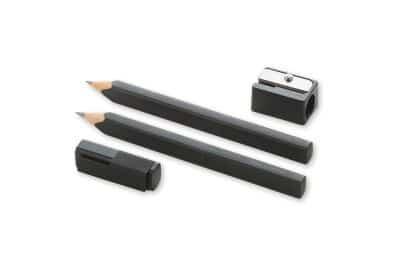 Moleskine Black Pencils - 2 Pencils, Cap And Sharpener : Moleskine (COR) :  9788866139690 : Blackwell's