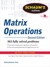 Matrix Operations - Richard Bronson