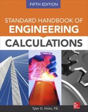 Standard Handbook of Engineering Calculations - Tyler Gregory Hicks (editor), S. David Hicks