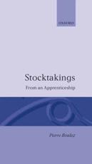 Stocktakings from an Apprenticeship - Boulez, Pierre