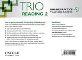 Trio Reading: Level 2: Online Practice Teacher Access Card