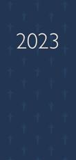Church Pocket Book and Diary 2023 Blue With Lectionary