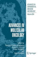 Advances in Molecular Oncology - d'Adda di Fagagna, Fabrizio