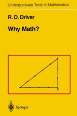 Why Math? - Rodney D. Driver