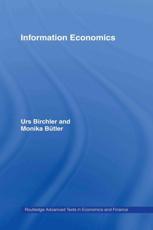 Information Economics - Birchler, Urs