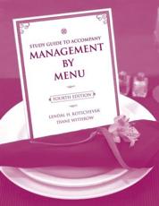 Study Guide to Accompany Management by Menu - Lendal Henry Kotschevar, Marcel Robert Escoffier