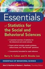 Essentials of Statistics for the Social and Behavioral Sciences - Barry H. Cohen, R. Brooke Lea