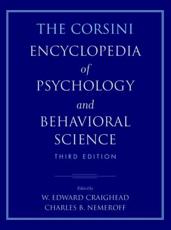 The Corsini Encyclopedia of Psychology and Behavioral Science - W. Edward Craighead, Raymond J. Corsini