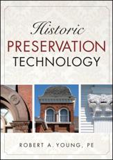 Historic Preservation Technology - Robert A. Young