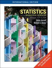 Statistics for the Behavioral Sciences - James Jaccard (author), Michael Becker (author)