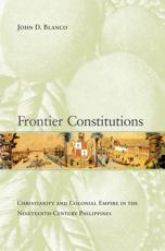 Frontier Constitutions - John D. Blanco