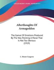 Afterthoughts Of Armageddon - L Moore Cosgrave