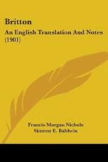 Britton - Francis Morgan Nichols (author), Simeon E Baldwin (introduction)