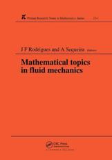 Mathematical Topics in Fluid Mechanics - Rodrigues, Jose Francisco