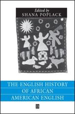 The English History of African American English - Shana Poplack