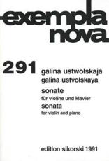 Ustvolskaya: Sonate Fur Violine Und Klavier/Sonata For Violin And Piano - Galina Ustvolskaya (composer)