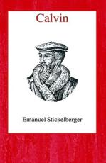 Calvin - Stickelberger, Emanuel