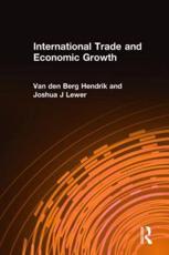 International Trade and Economic Growth - Van den Berg, Hendrik