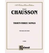 CHAUSSON 33 SONGS VOC - Chausson, Ernest (COP)