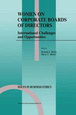 Women on Corporate Boards of Directors : International Challenges and Opportunities - Burke, Ronald J.