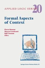 Formal Aspects of Context - Bonzon, Pierre