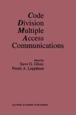 Code Division Multiple Access Communications - Glisic, Savo G.
