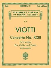 Concerto No. 23 in G Major for Violin - Giovanni Battista Viotti (composer)