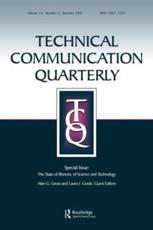 The State of Rhetoric of Science and Technology: A Special Issue of Technical Communication Quarterly - Gross, Alan G.