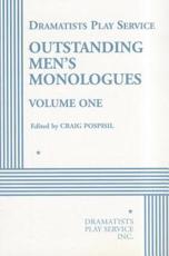 Outstanding Men's Monologues 2001-2002 - Craig Pospisil, N.Y.) Dramatists Play Service (New York