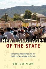 New Languages of the State - Bret Darin Gustafson
