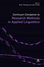 Continuum Companion to Research Methods in Applied Linguistics - Paltridge, Brian