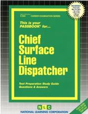 Chief Surface Line Dispatcher - National Learning Corporation (author)