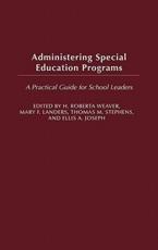 Administering Special Education Programs - Roberta Weaver