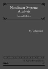 Nonlinear Systems Analysis - M. Vidyasagar, Society for Industrial and Applied Mathematics