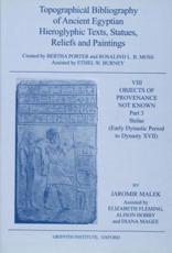 Topographical Bibliography of Ancient Egyptian Hieroglyphic Texts, Statues, Reliefs and Paintings. Volume VIII - Malek J., Fleming E., Hobby A., Magee D.,