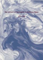 The Letters of Rosemary and Bernadette Mayer
