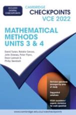 Cambridge Checkpoints VCE Mathematical Methods Units 3&4 2022