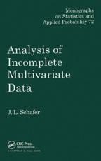 Analysis of Incomplete Multivariate Data - J. L. Schafer