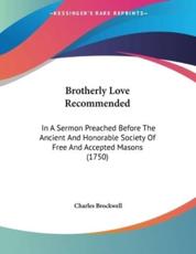Brotherly Love Recommended - Charles Brockwell